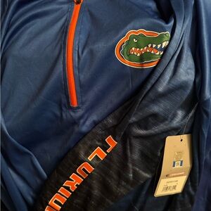 Colosseum Navy Jacket with Orange Accent